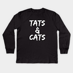 Tats and cats Kids Long Sleeve T-Shirt